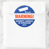 Signaturen der Sicherheitskamera Runder Aufkleber (Tasche)