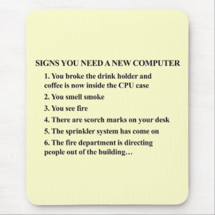 Signaturen, die Sie benötigen einen neuen Computer Mousepad