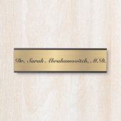 Signaturen für das Schild der Außenhilfe von Gold (Vorderseite )