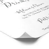 Signaturgetränke für die Sonnenschein-Wildblume im Poster (Ecke)