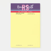 Signaturhinweise Post-it Klebezettel (Vorderseite)