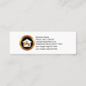 Signaturinstallationsdienst für Wasserpflanzen Mini Visitenkarte (Rückseite)