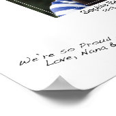 Signaturmeldungsmatte des modernen Abschlusses Fot Poster (Ecke)