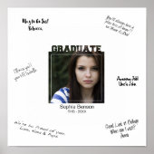 Signaturmeldungsmatte des modernen Abschlusses Fot Poster (Vorne)