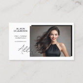 Signaturmodell-Visitenkarte | Mini-Comp-Karten Visitenkarte (Vorderseite)