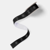 Signaturmuster Schwarz Satinband (Rückseite)