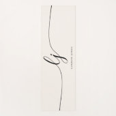 Signaturname Einfache Kalligrafie Skript Moderne Yogamatte (Vorderseite)