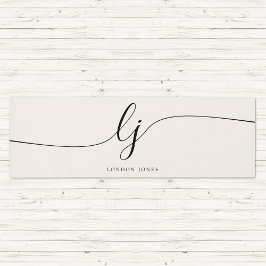 Signaturname Einfache Kalligrafie Skript Moderne Yogamatte