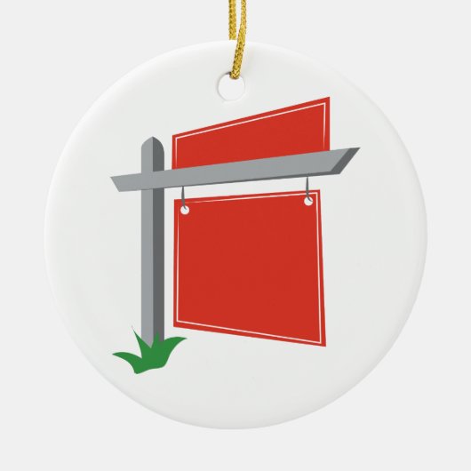 Signaturposten Keramik Ornament (Vorne)