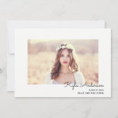 Signaturrahmen | Foto Graduation Party Einladung (Vorderseite)