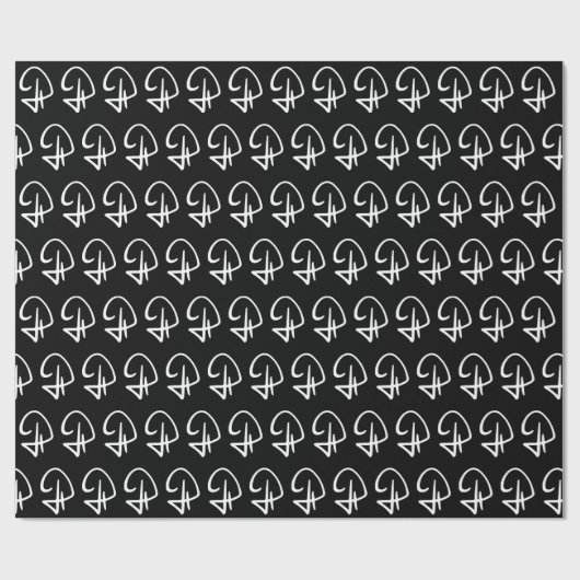 Signatursammlung - Abpackpapier Geschenkpapier (Flach)