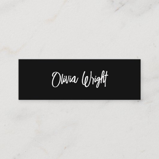 Signaturskript, moderne Berufliche Mi Mini Visitenkarte (Vorderseite)