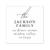 Signaturskript "The Family Name Rücksendeadresse" Permastempel (Design)