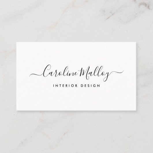 Signaturskript Visitenkarte (Vorderseite)