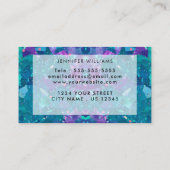 Signaturskriptkalligraphie Moderner Opuletstein Visitenkarte (Rückseite)