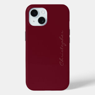 Signaturstil Herbst Burgund Case-Mate iPhone Hülle