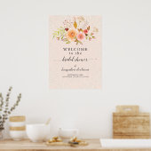 Signaturvorlage für Begrüßungszeichen für Brautpar Poster (Küche)