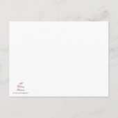 Signboard Save the Date Postkarte (Emerald) (Rückseite)