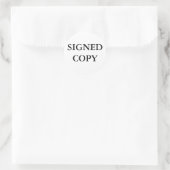 SIGNEDCOPY RUNDER AUFKLEBER (Tasche)