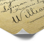 Signers of the Declaration of Independence Print Poster (Ecke)
