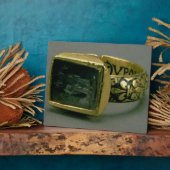 Signet Ring von König Louis IX von Frankreich (St. Fotoplatte (Seite)