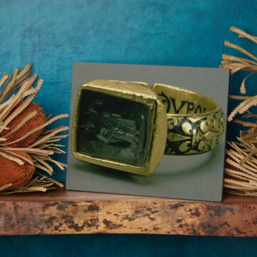 Signet Ring von König Louis IX von Frankreich (St. Fotoplatte (Seite)