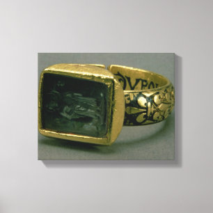 Signet Ring von König Louis IX von Frankreich (St Leinwanddruck