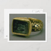 Signet Ring von König Louis IX von Frankreich (St. Postkarte (Vorne/Hinten)