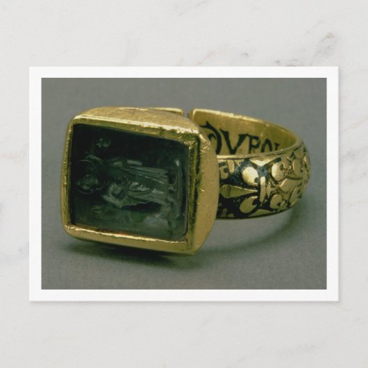 Signet Ring von König Louis IX von Frankreich (St. Postkarte (Vorderseite)