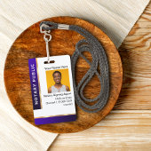 Signieren des Agenten-ID-Abzeichens, Notar-ID Ausweis