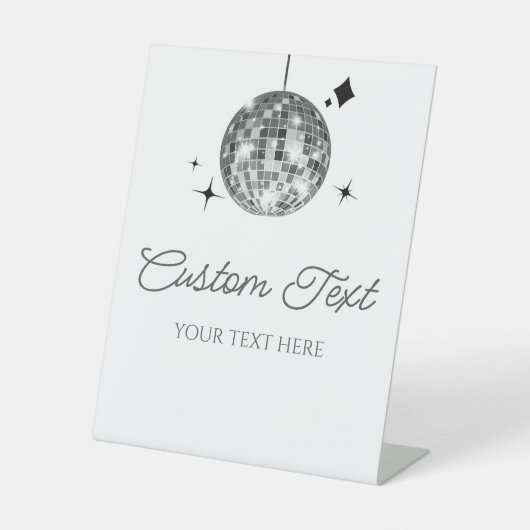 Signieren des benutzerdefinierten Text-Party für d Sockelschild (Vorderseite)