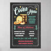 Signieren des Cookie Bar Menu-Party Poster (Vorne)