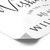 Signieren eines Cork-Party/Hochzeit Poster (Ecke)