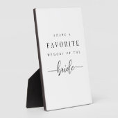 Signieren eines personalisierten Brautparty - Spei Fotoplatte (Seite)