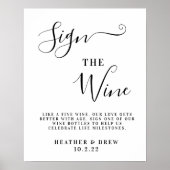 Signieren Sie das Wine Meilenstein Gästebuch Hochz (Vorne)