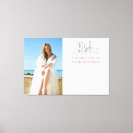 Signieren Sie Ihre Wünsche Foto Brautparty Gästebu Leinwanddruck