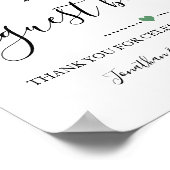 Signieren Sie unser Gästebuch für die Hochzeitsemp (Ecke)