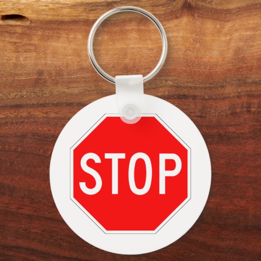 Signieren stoppen individuell einstellbar schlüsselanhänger (Vorderseite)