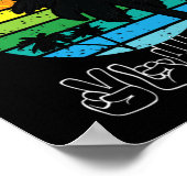 Signieren von ASL Signature Language Clothes Beach Poster (Ecke)