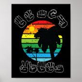 Signieren von ASL Signature Language Clothes Beach Poster (Vorne)
