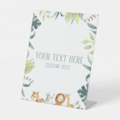 Signieren von benutzerdefinierten Text-Party-Tiere Sockelschild (Vorderseite)