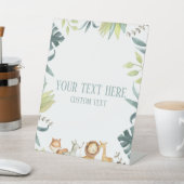 Signieren von benutzerdefinierten Text-Party-Tiere Sockelschild (In SItu)