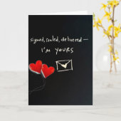 *SIGNIERT AUSGELIEFERT, ICH BIN IHR* WERDE MISTLET KARTE (Gelbe Blume)