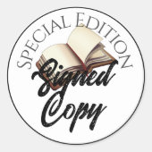 Signierte Sonderausgabe - Weiß Runder Aufkleber (Vorderseite)