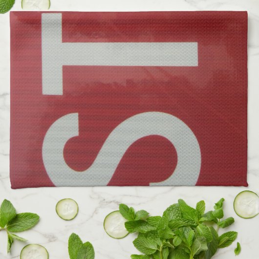 Signierung beenden geschirrtuch (Gefaltet)