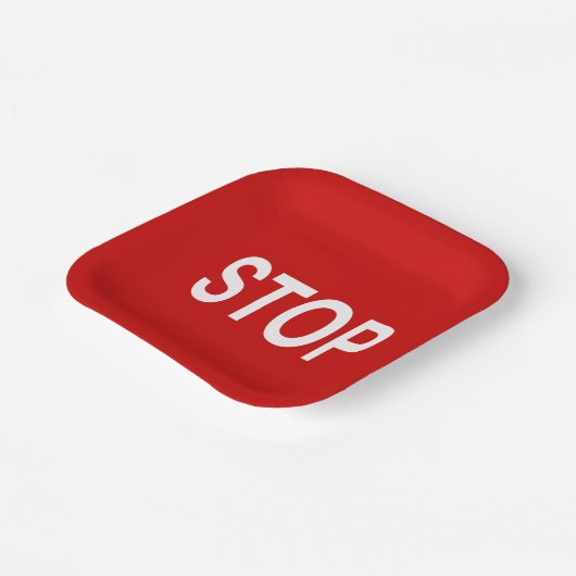 Signierung beenden pappteller (Gewinkelt)