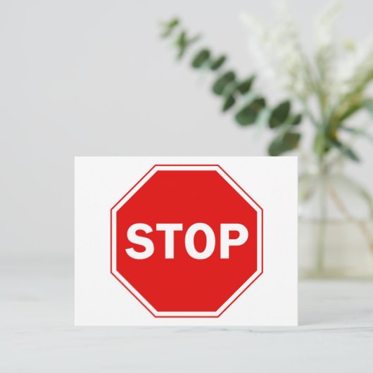 Signierung beenden postkarte (Stehend Vorderseite)