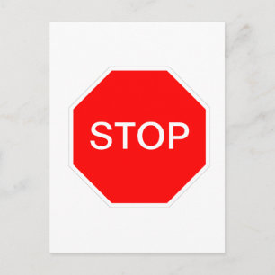 Signierung beenden postkarte