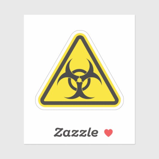 Signierung der Biogefährdung Aufkleber (Blatt)