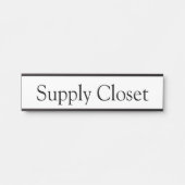 Signierung der Büroklappe am Lieferschloss Türschild (Vorderseite )